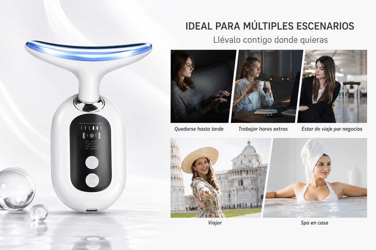 Masajeador Facial Wavi chic Rejuvenecedor "El Secreto de Belleza de las Celebridades - ¡Para Ti!"