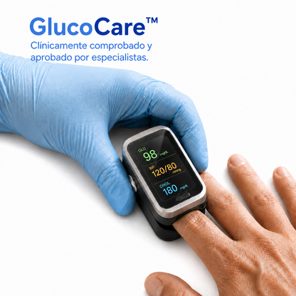 GlucoCare™ 3 en 1 - Medidor de Glucosa Sin Dolor + Colesterol + Presión Arterial + Oxígeno + ENVÍO GRATIS